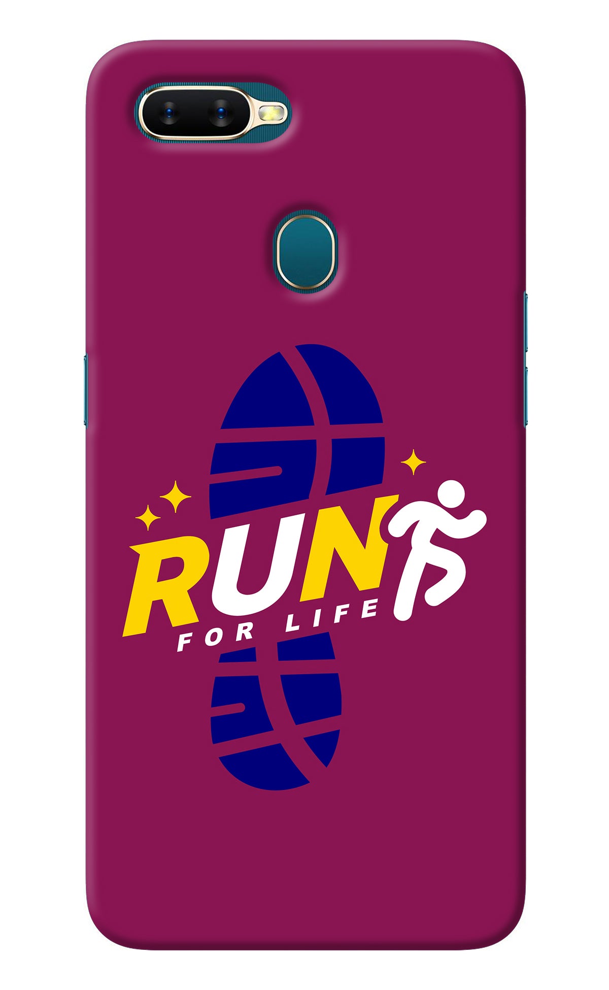 Run for Life Oppo A7/A5s/A12 Back Cover