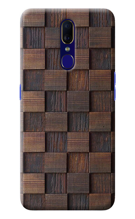 Wooden Cube Design Oppo F11 Back Cover
