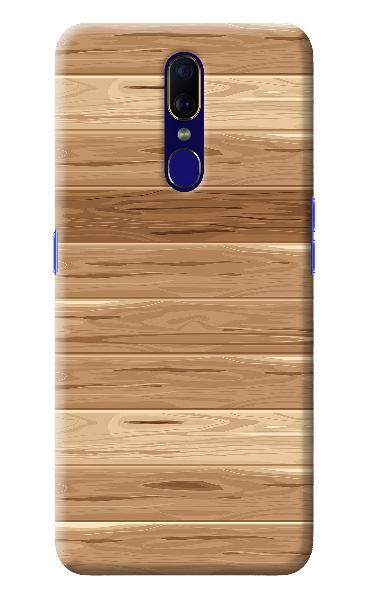 Wooden Vector Oppo F11 Back Cover