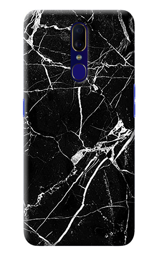 Black Marble Pattern Oppo F11 Back Cover