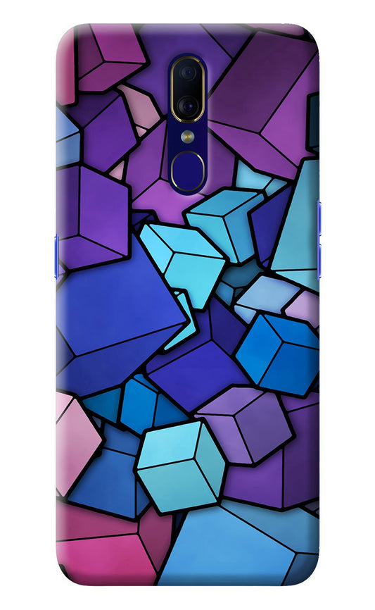 Cubic Abstract Oppo F11 Back Cover