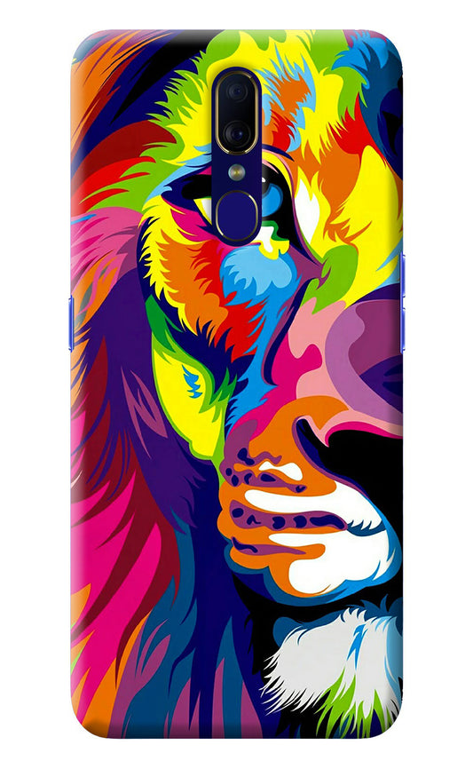 Lion Half Face Oppo F11 Back Cover