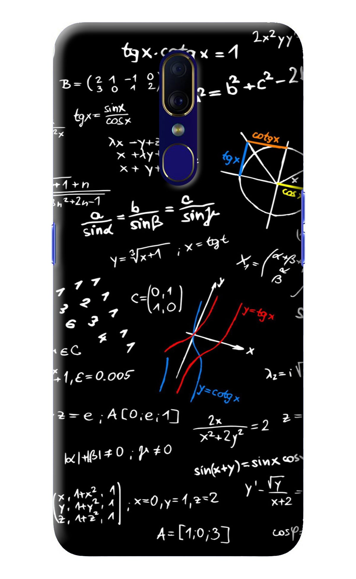 Mathematics Formula Oppo F11 Back Cover