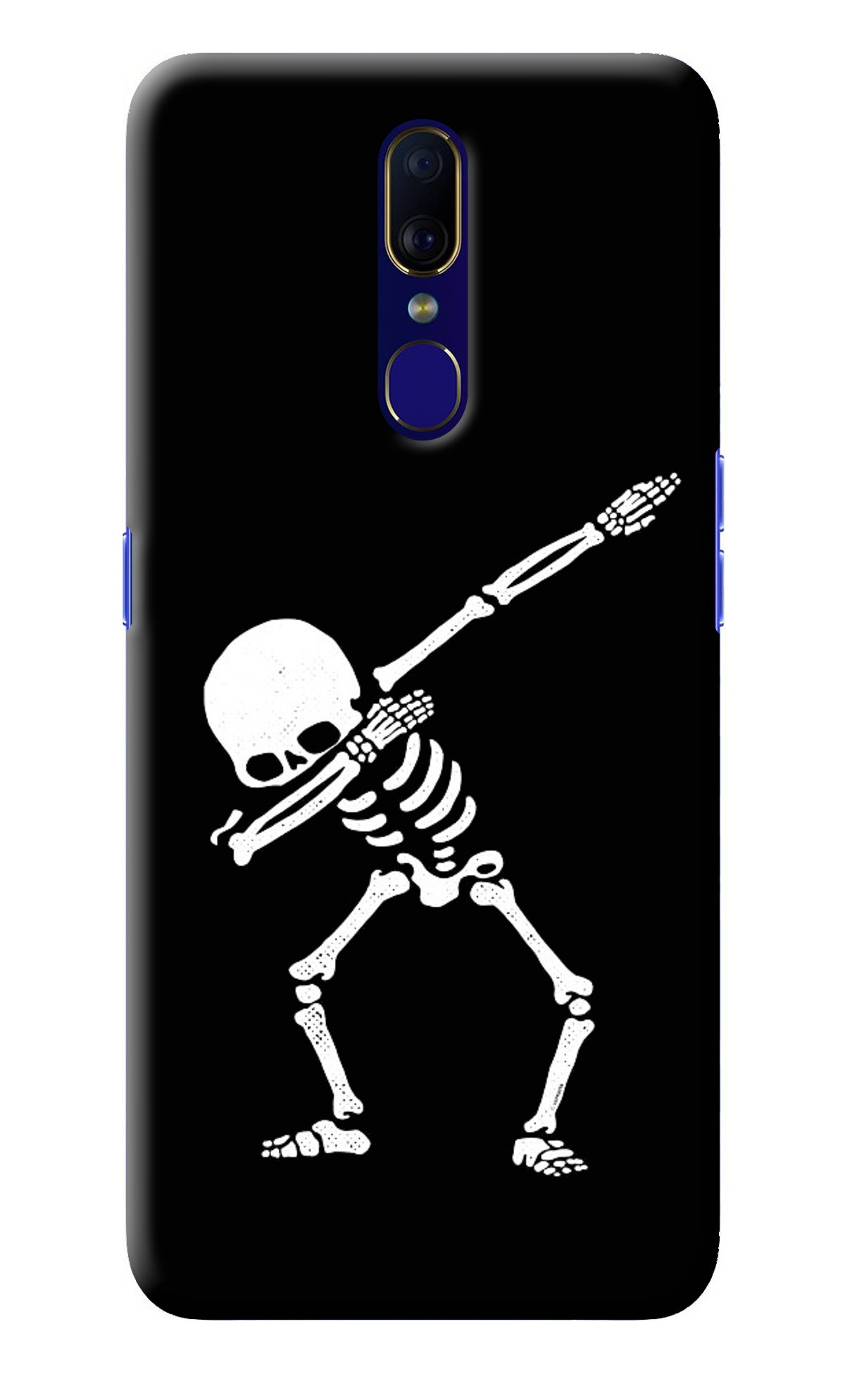 Dabbing Skeleton Art Oppo F11 Back Cover