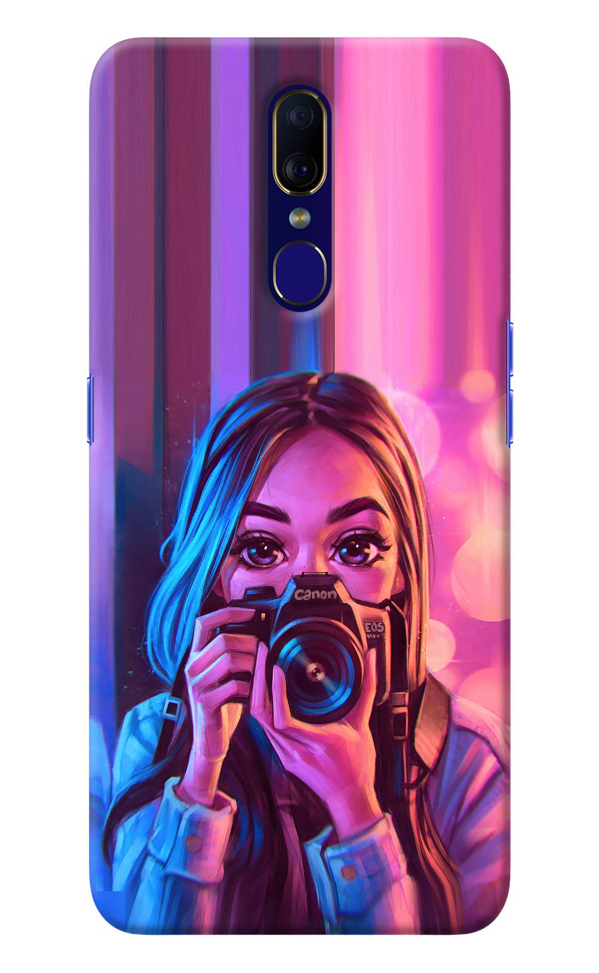 Girl Photographer Oppo F11 Back Cover