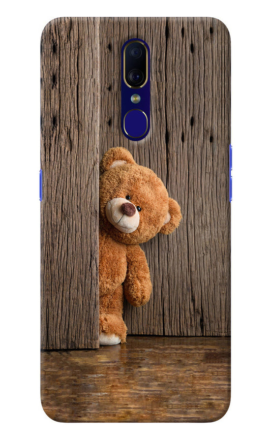 Teddy Wooden Oppo F11 Back Cover