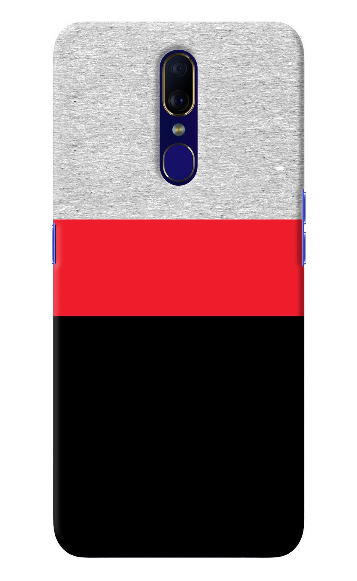 Tri Color Pattern Oppo F11 Back Cover