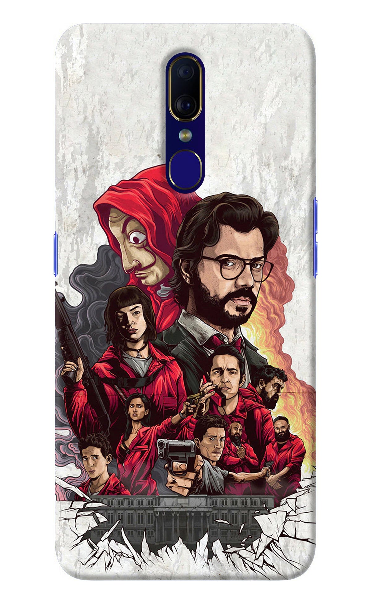 Money Heist Artwork Oppo F11 Back Cover