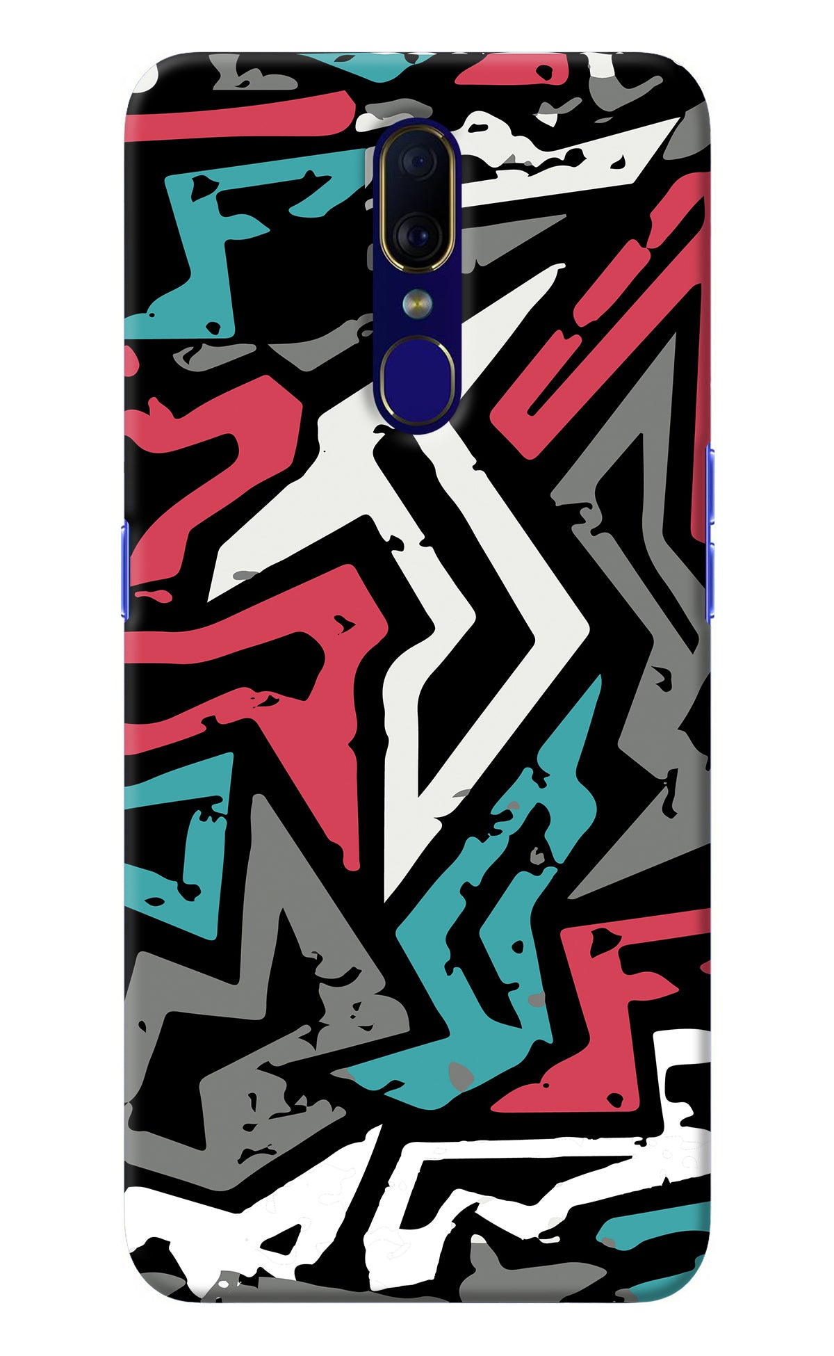 Geometric Graffiti Oppo F11 Back Cover