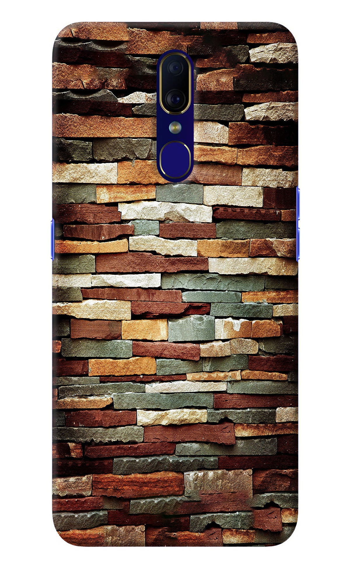 Bricks Pattern Oppo F11 Back Cover