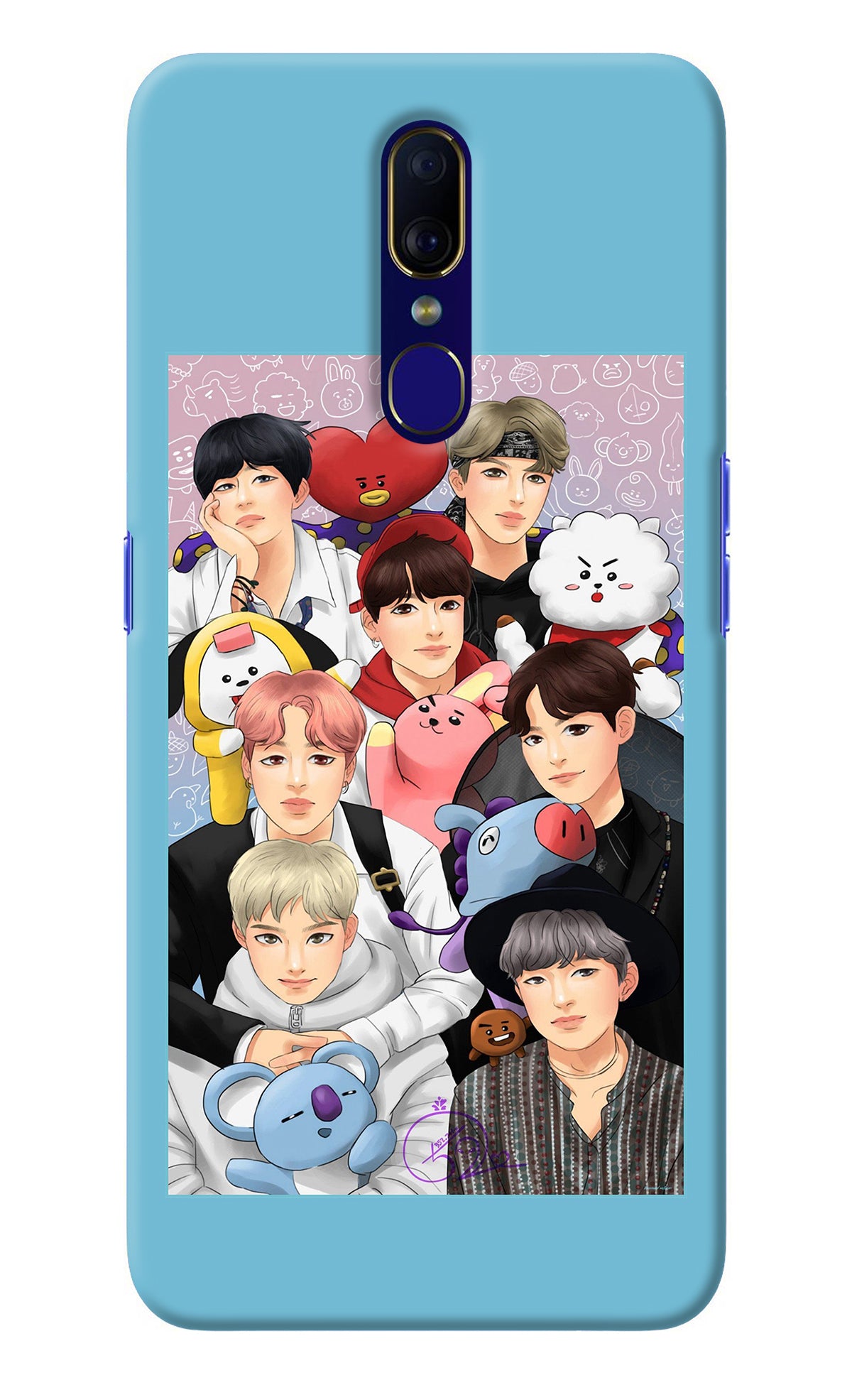 BTS with animals Oppo F11 Back Cover