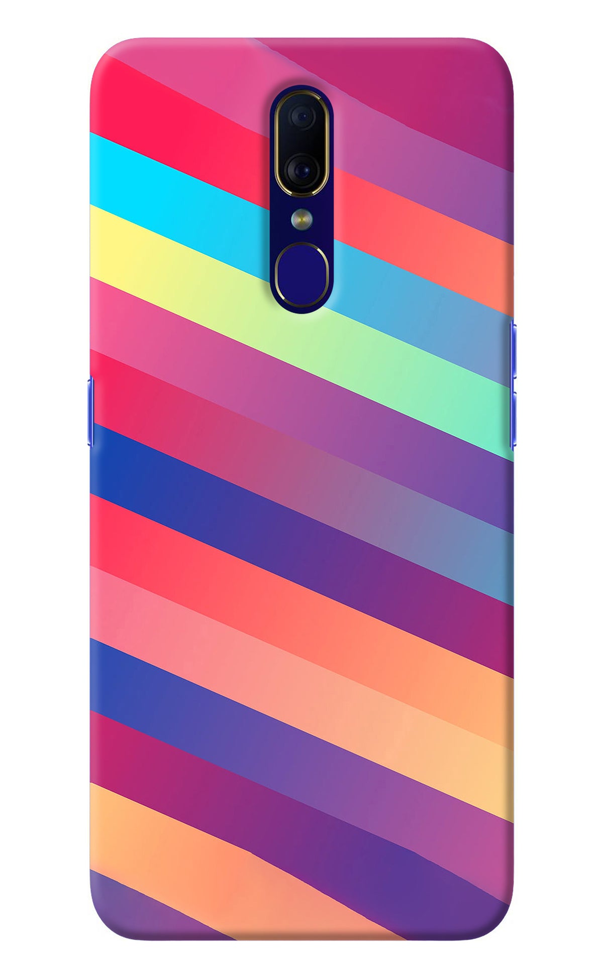 Stripes color Oppo F11 Back Cover