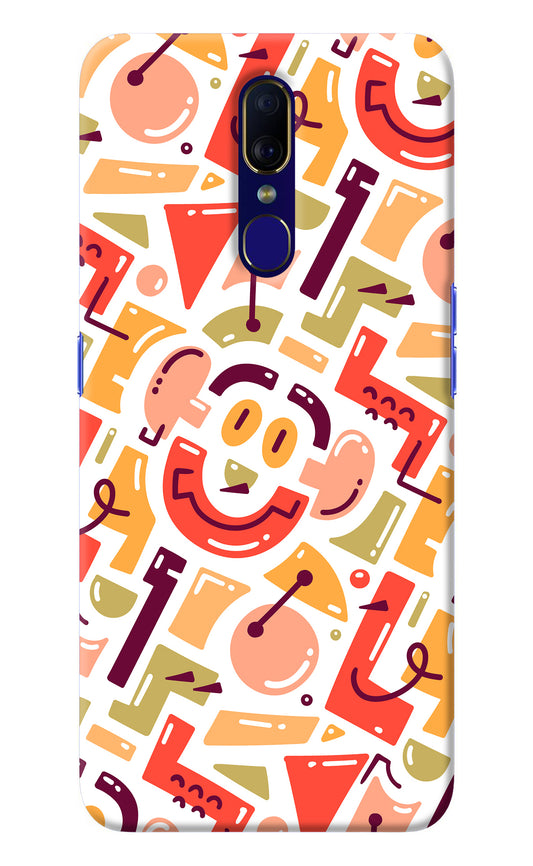 Doodle Pattern Oppo F11 Back Cover