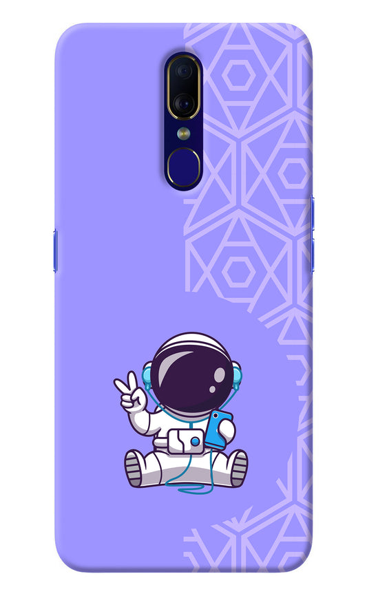 Cute Astronaut Chilling Oppo F11 Back Cover