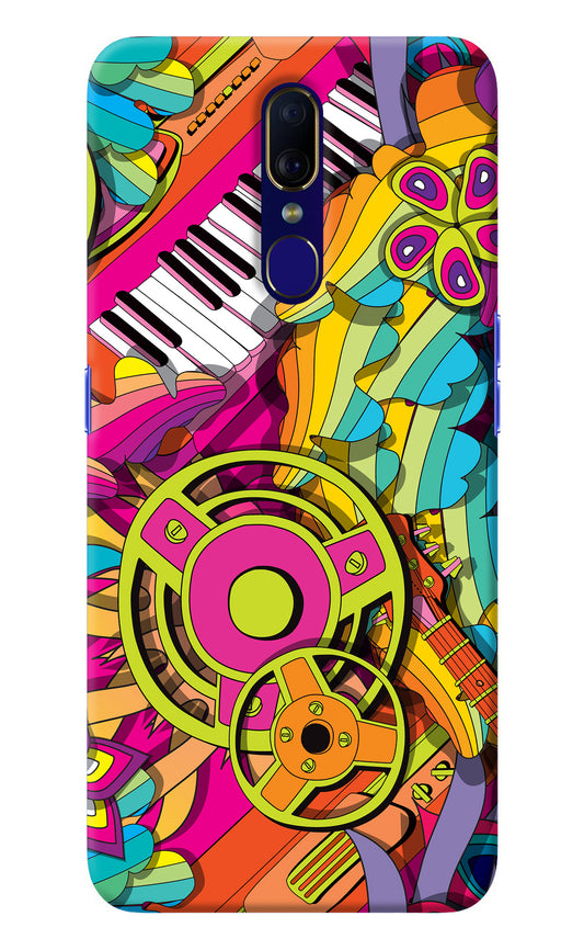 Music Doodle Oppo F11 Back Cover