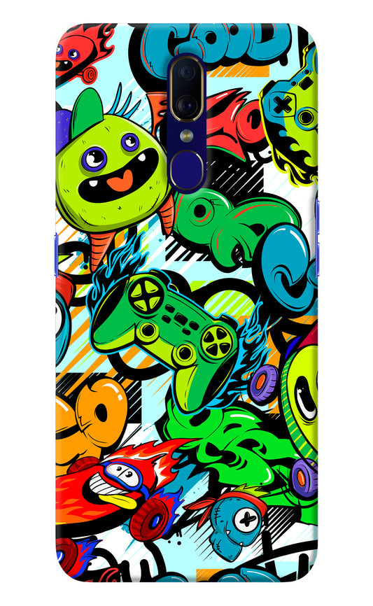 Game Doodle Oppo F11 Back Cover