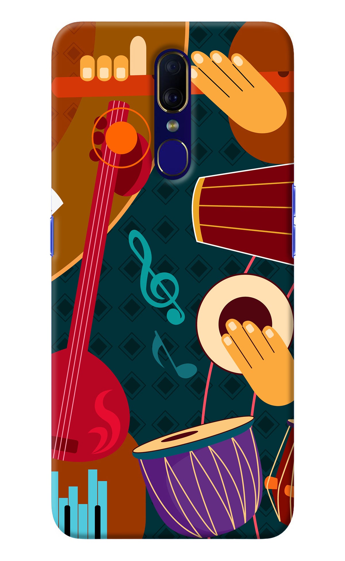 Music Instrument Oppo F11 Back Cover