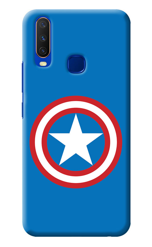 Captain America Logo Vivo Y15/Y17 Back Cover