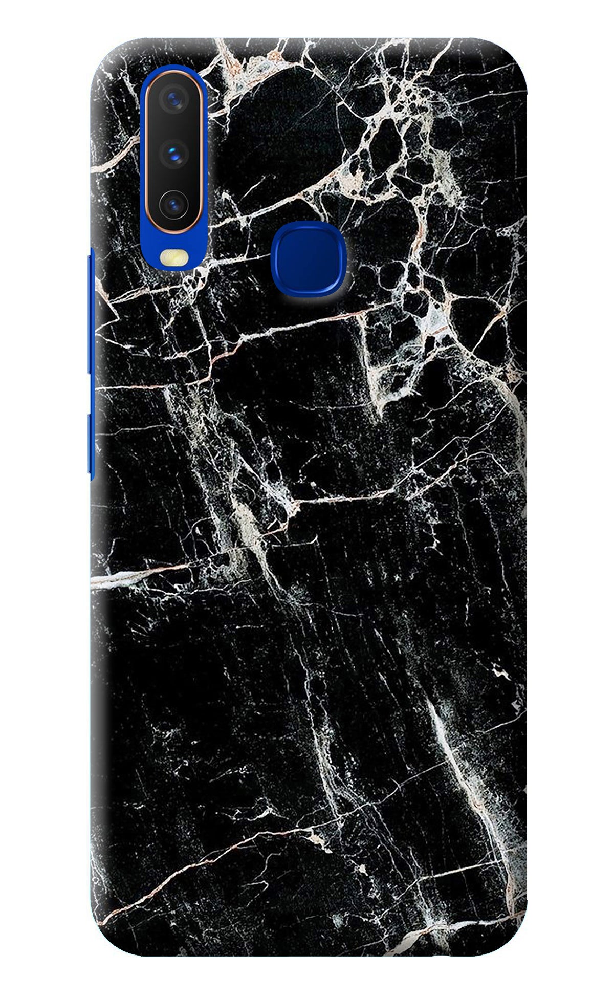 Black Marble Texture Vivo Y15/Y17 Back Cover