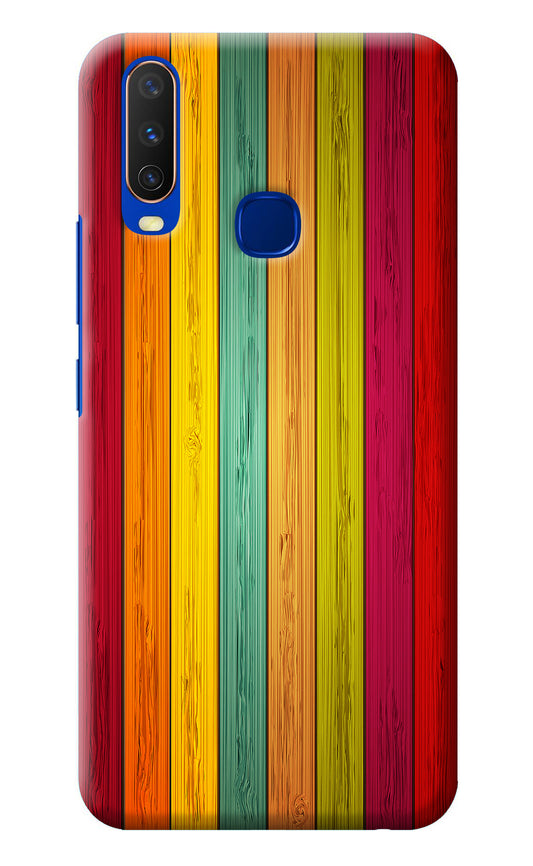 Multicolor Wooden Vivo Y15/Y17 Back Cover