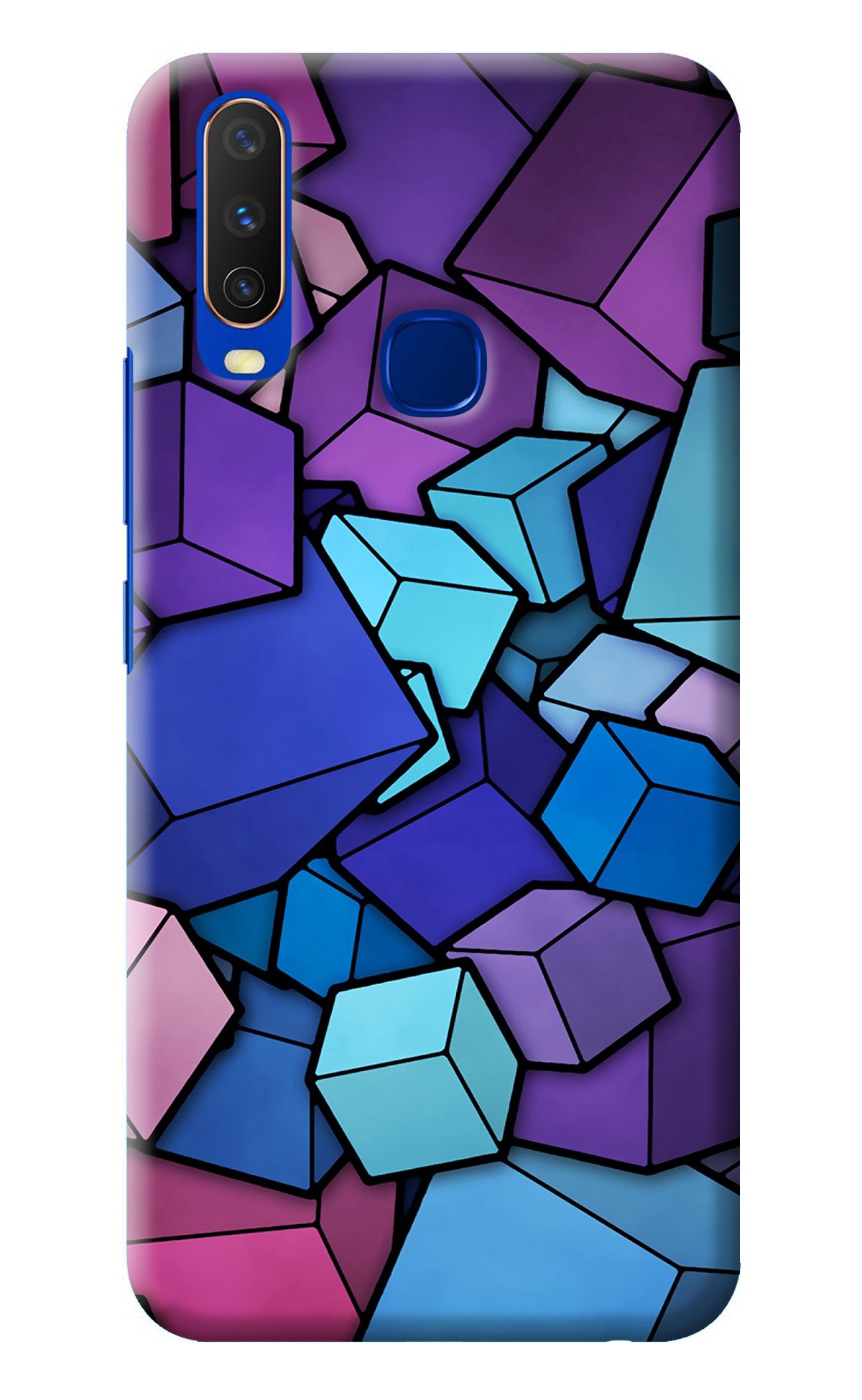 Cubic Abstract Vivo Y15/Y17 Back Cover