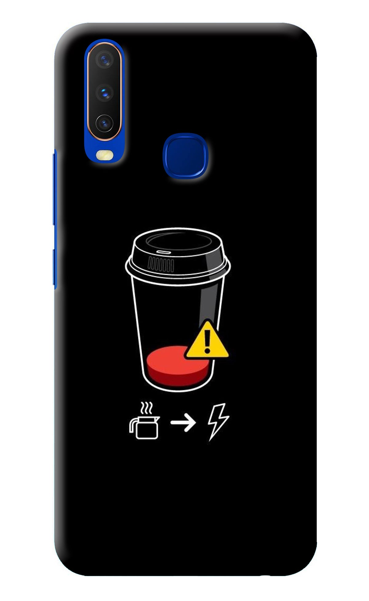 Coffee Vivo Y15/Y17 Back Cover