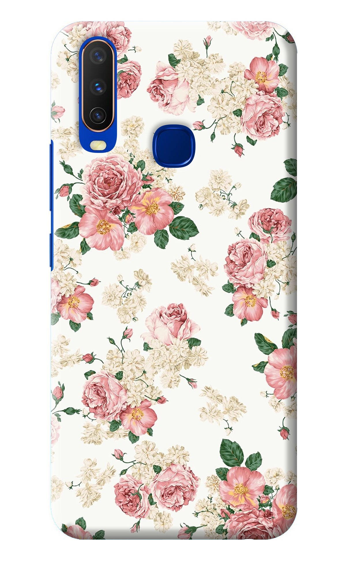 Flowers Vivo Y15/Y17 Back Cover