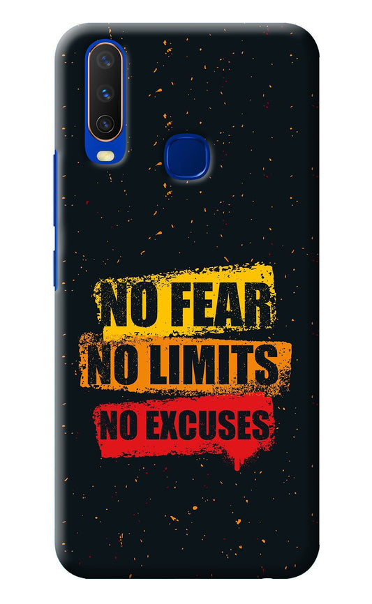 No Fear No Limits No Excuse Vivo Y15/Y17 Back Cover