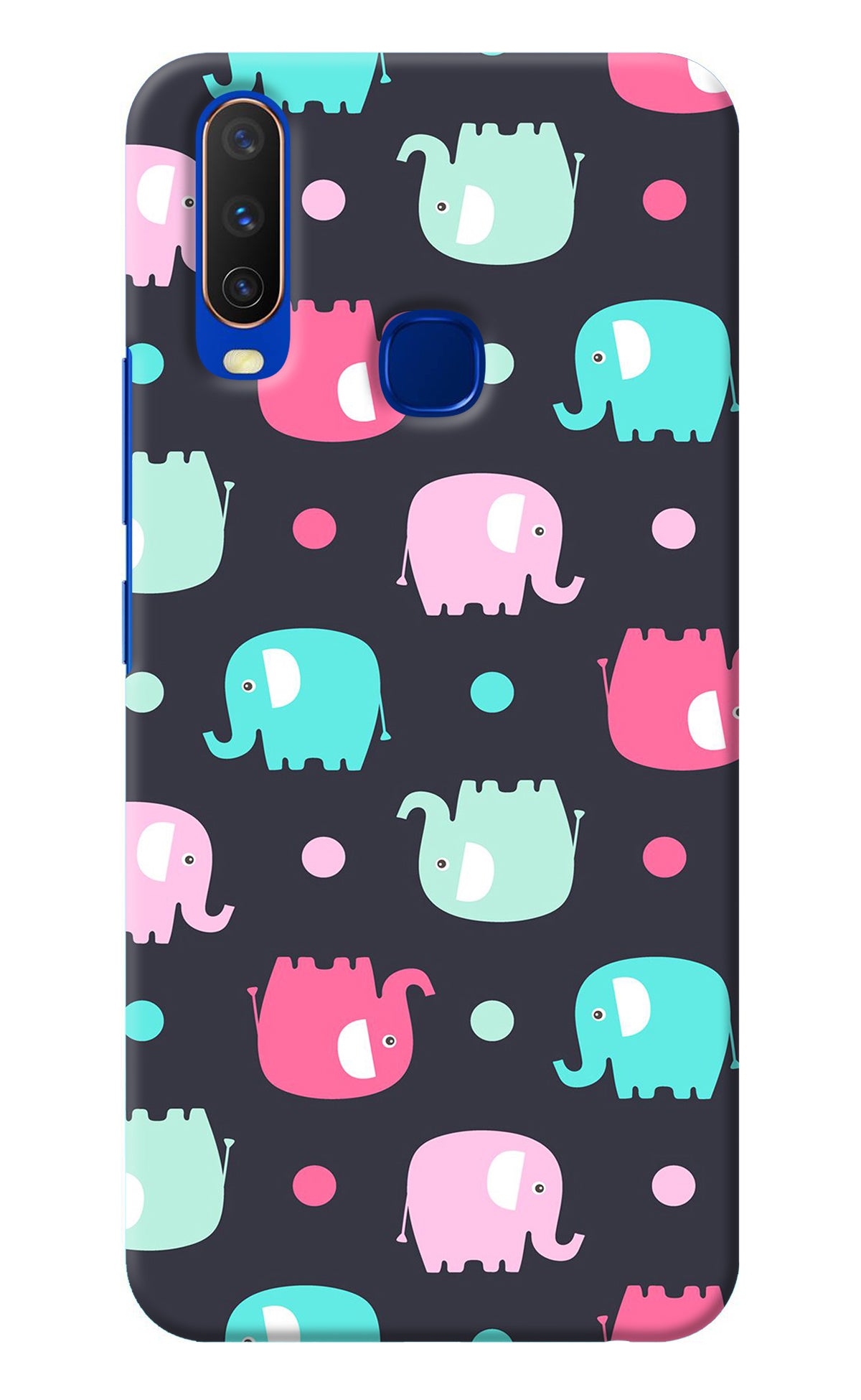 Elephants Vivo Y15/Y17 Back Cover