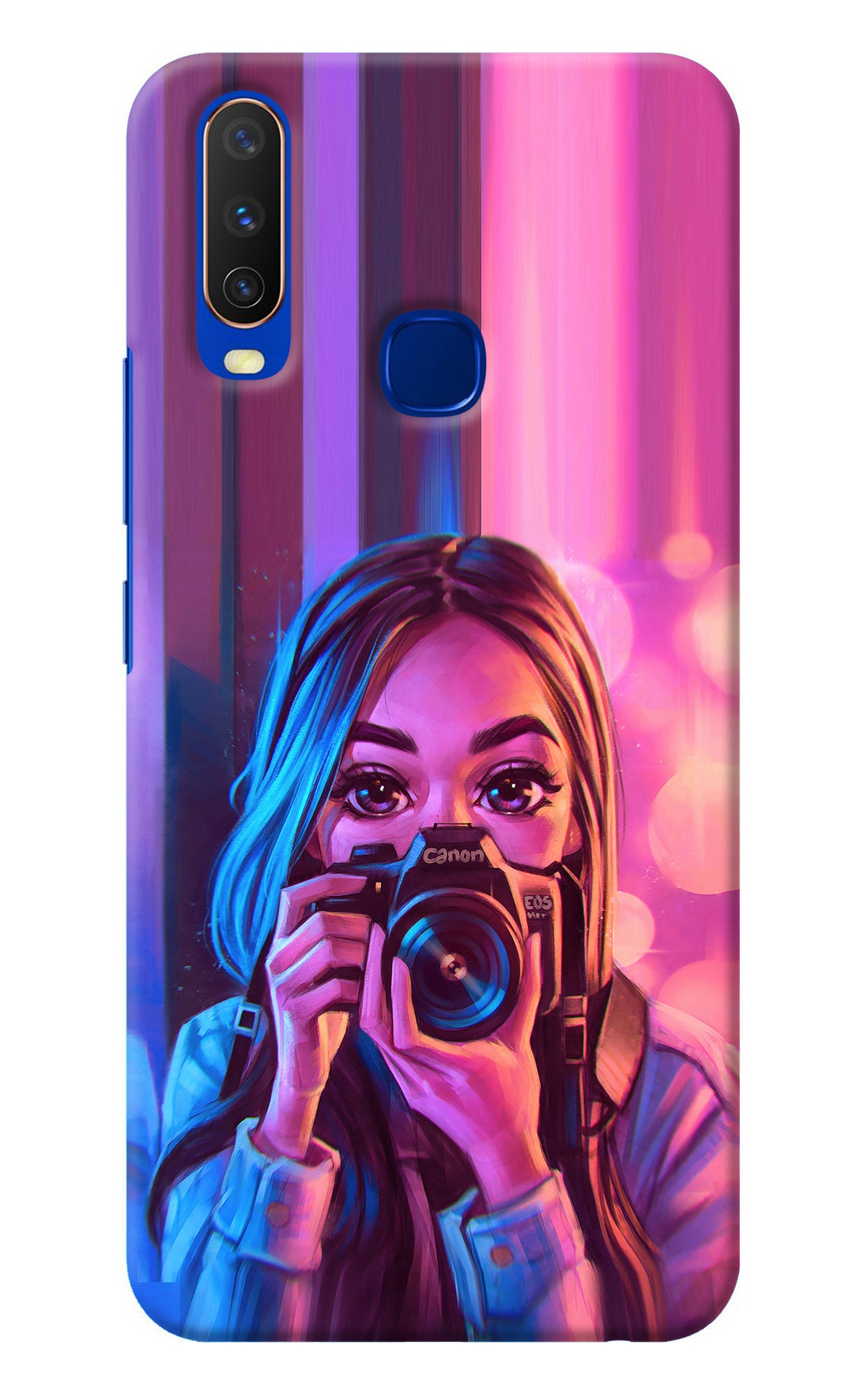 Girl Photographer Vivo Y15/Y17 Back Cover