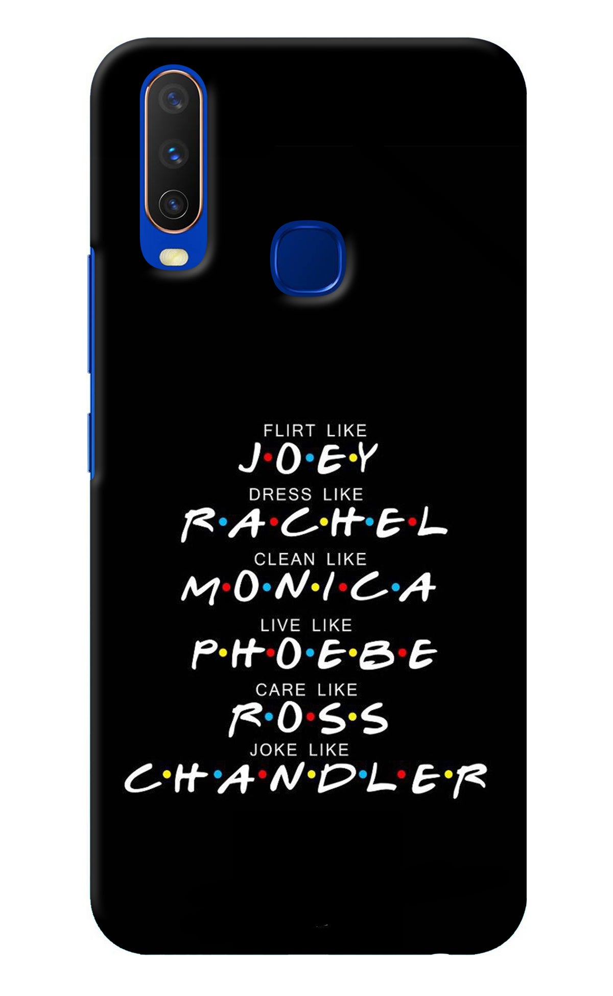 FRIENDS Character Vivo Y15/Y17 Back Cover