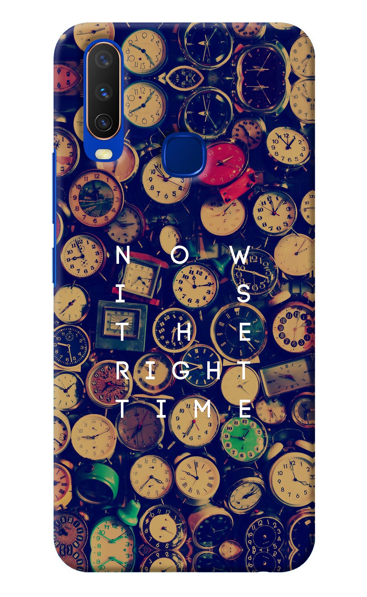 Now is the Right Time Quote Vivo Y15/Y17 Back Cover