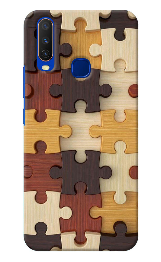 Wooden Puzzle Vivo Y15/Y17 Back Cover