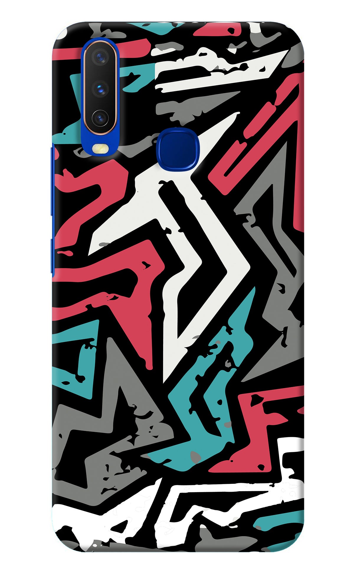 Geometric Graffiti Vivo Y15/Y17 Back Cover