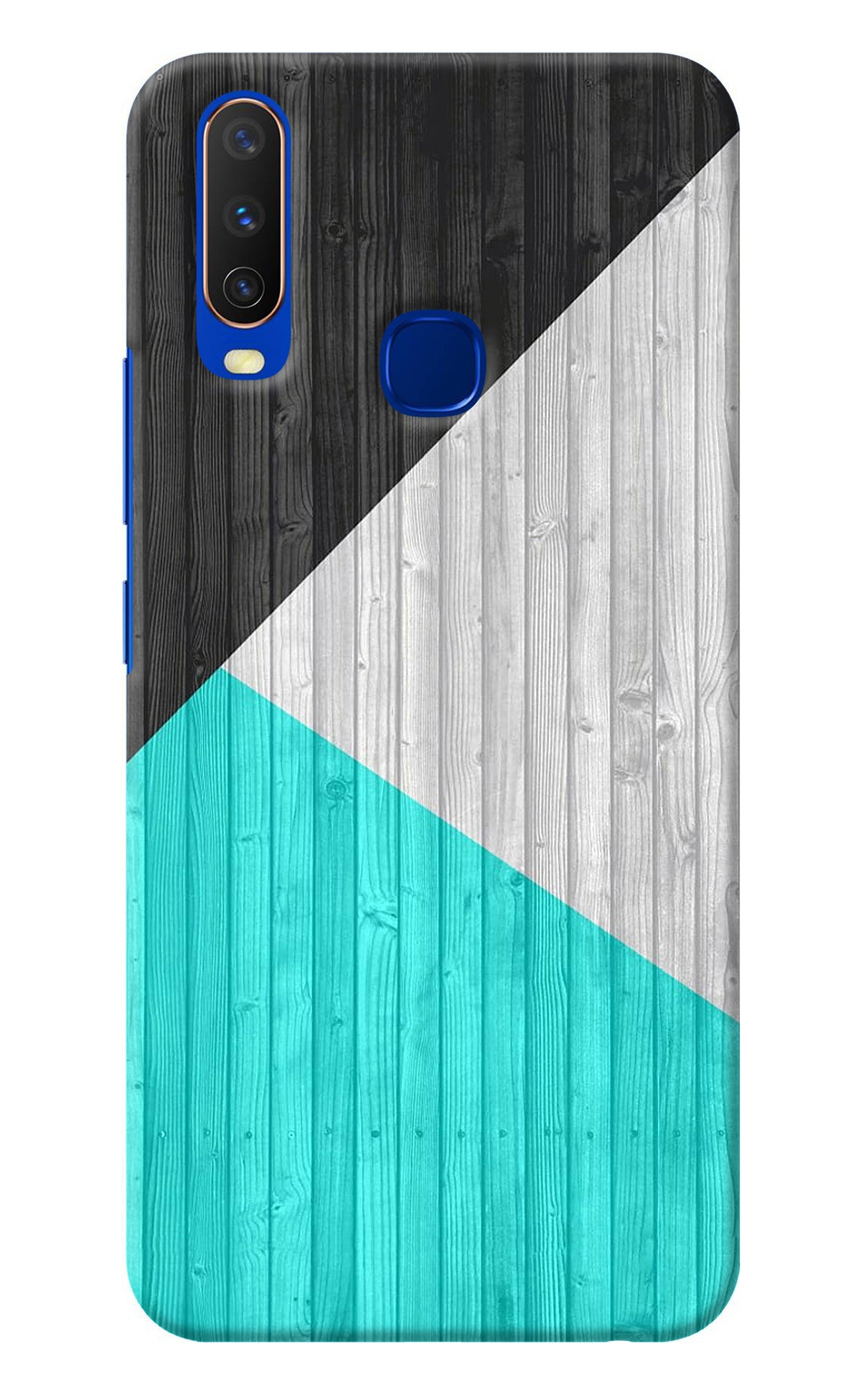 Wooden Abstract Vivo Y15/Y17 Back Cover