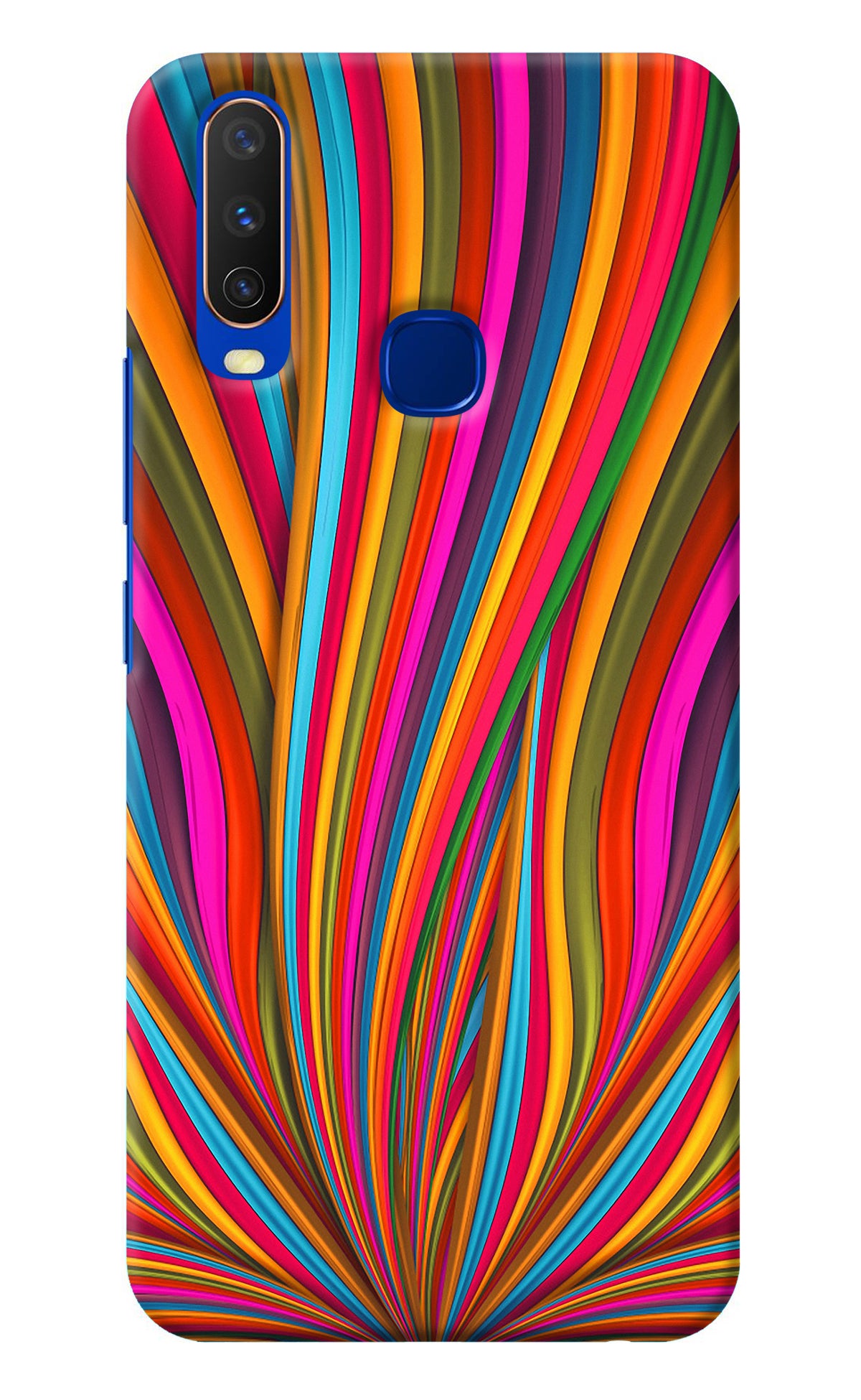 Trippy Wavy Vivo Y15/Y17 Back Cover