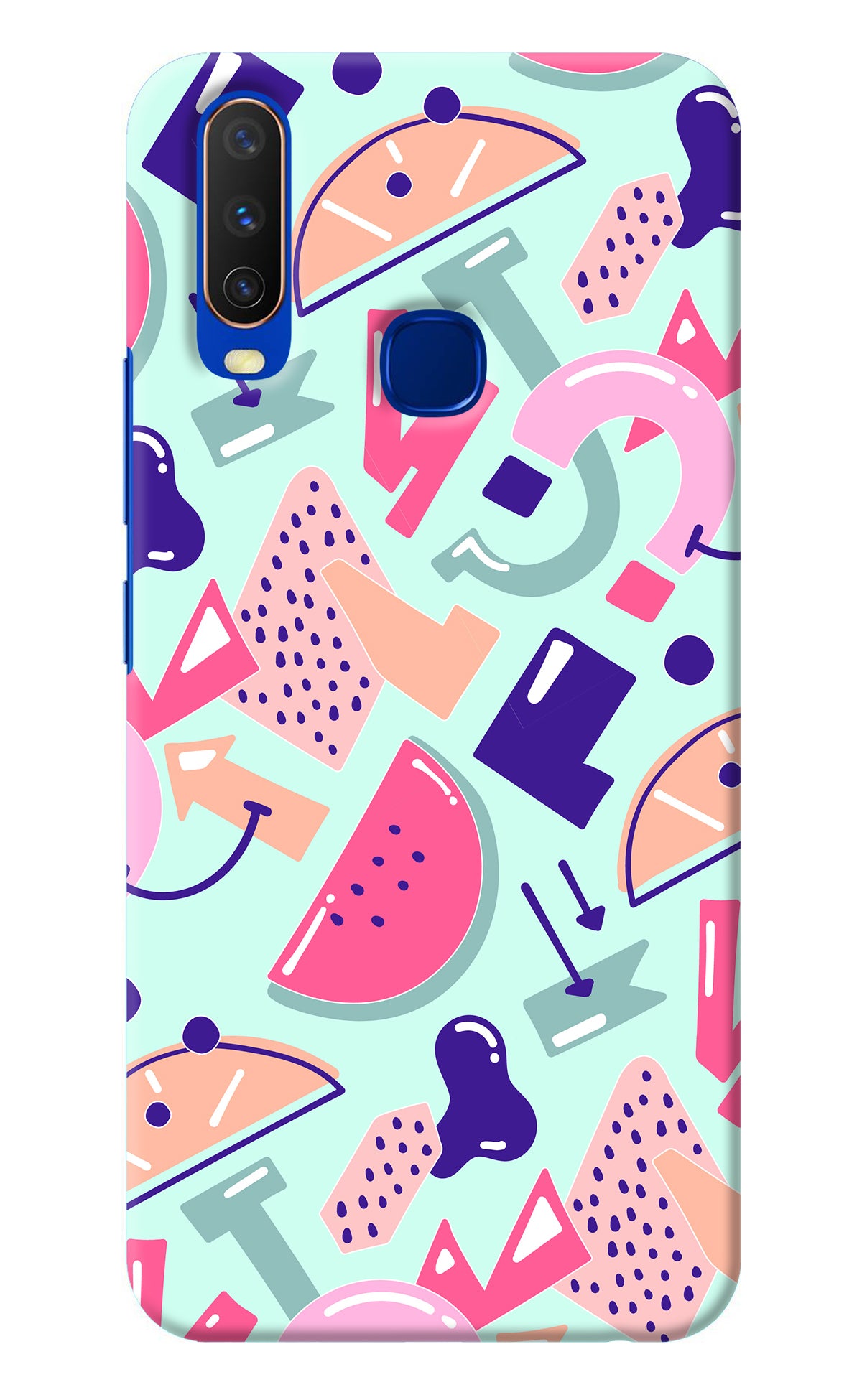 Doodle Pattern Vivo Y15/Y17 Back Cover