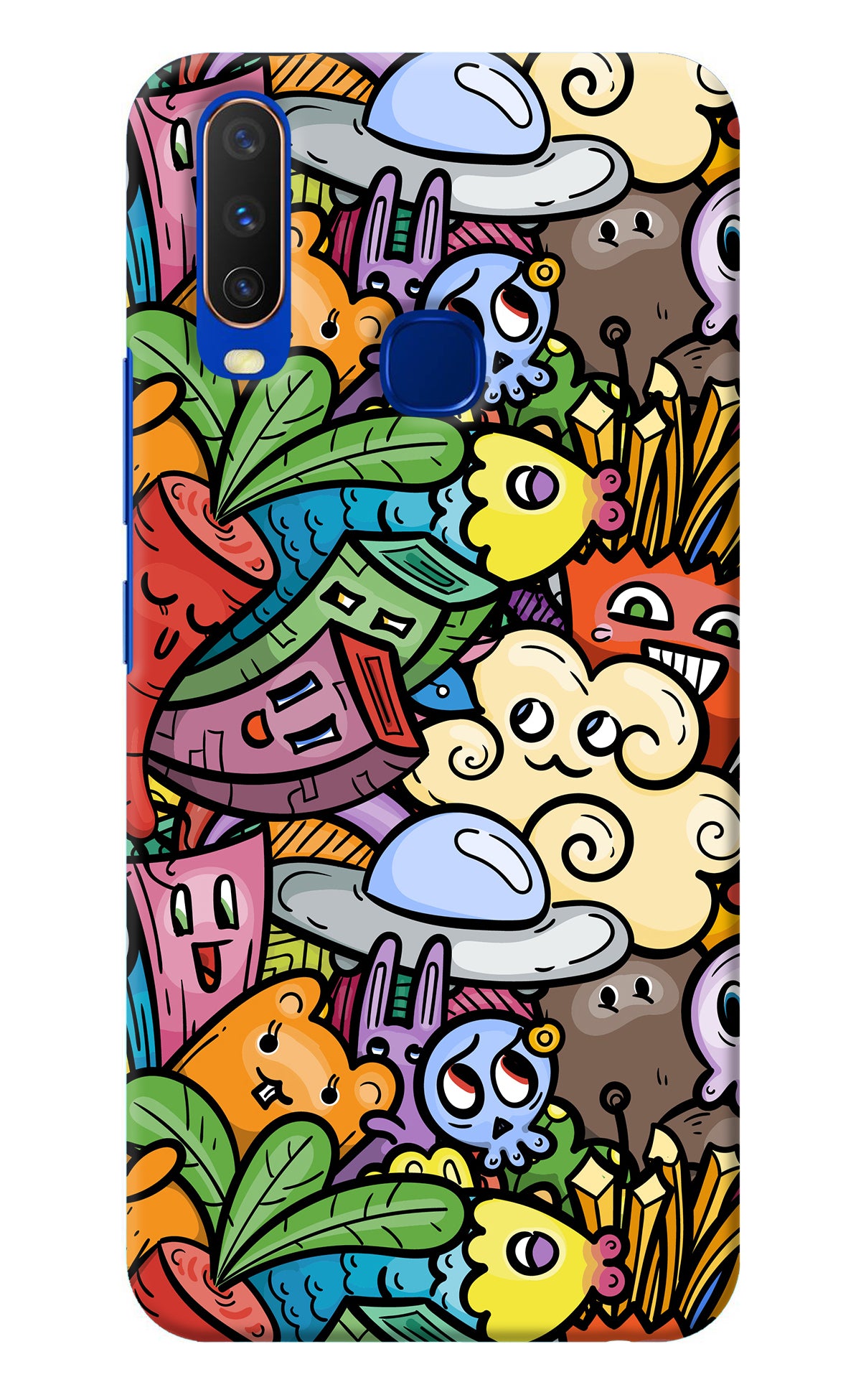 Veggie Doodle Vivo Y15/Y17 Back Cover