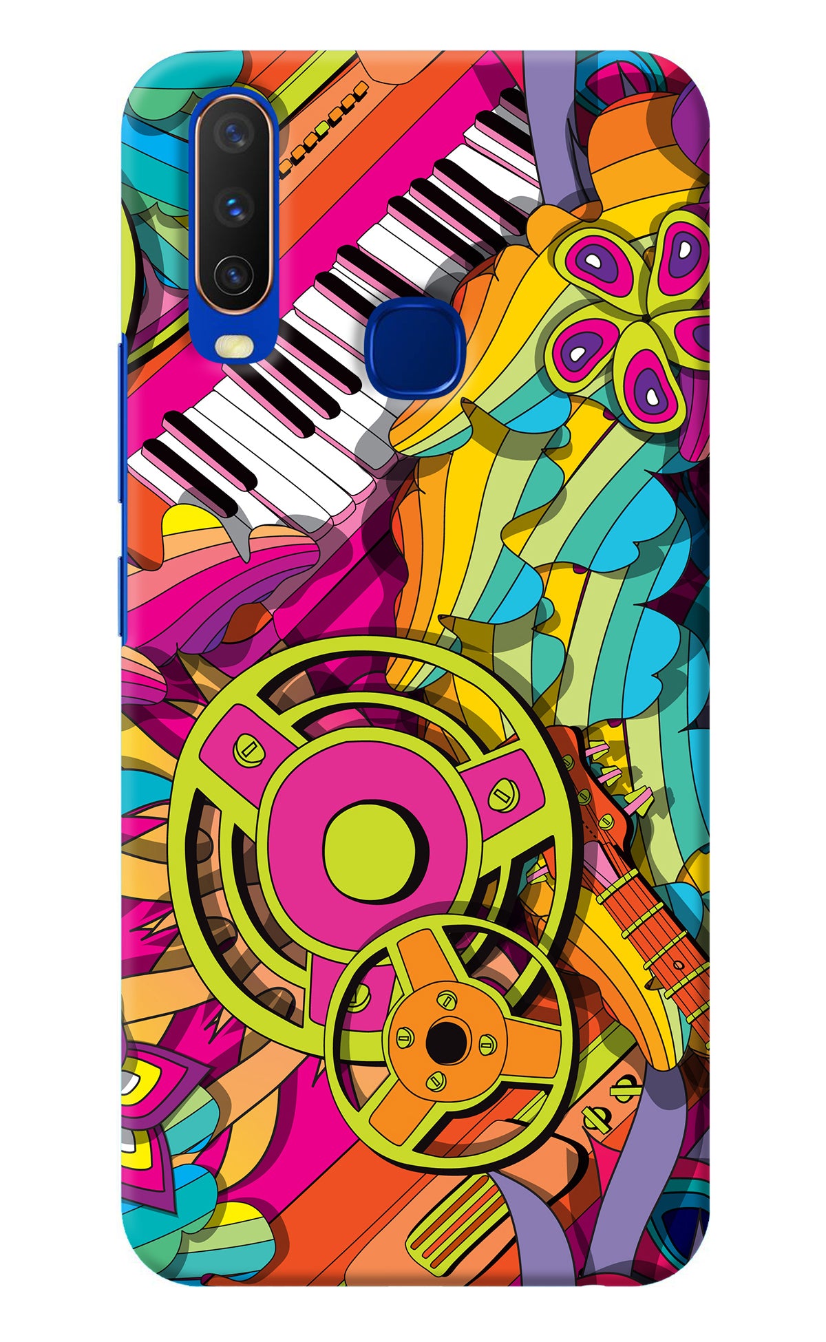 Music Doodle Vivo Y15/Y17 Back Cover