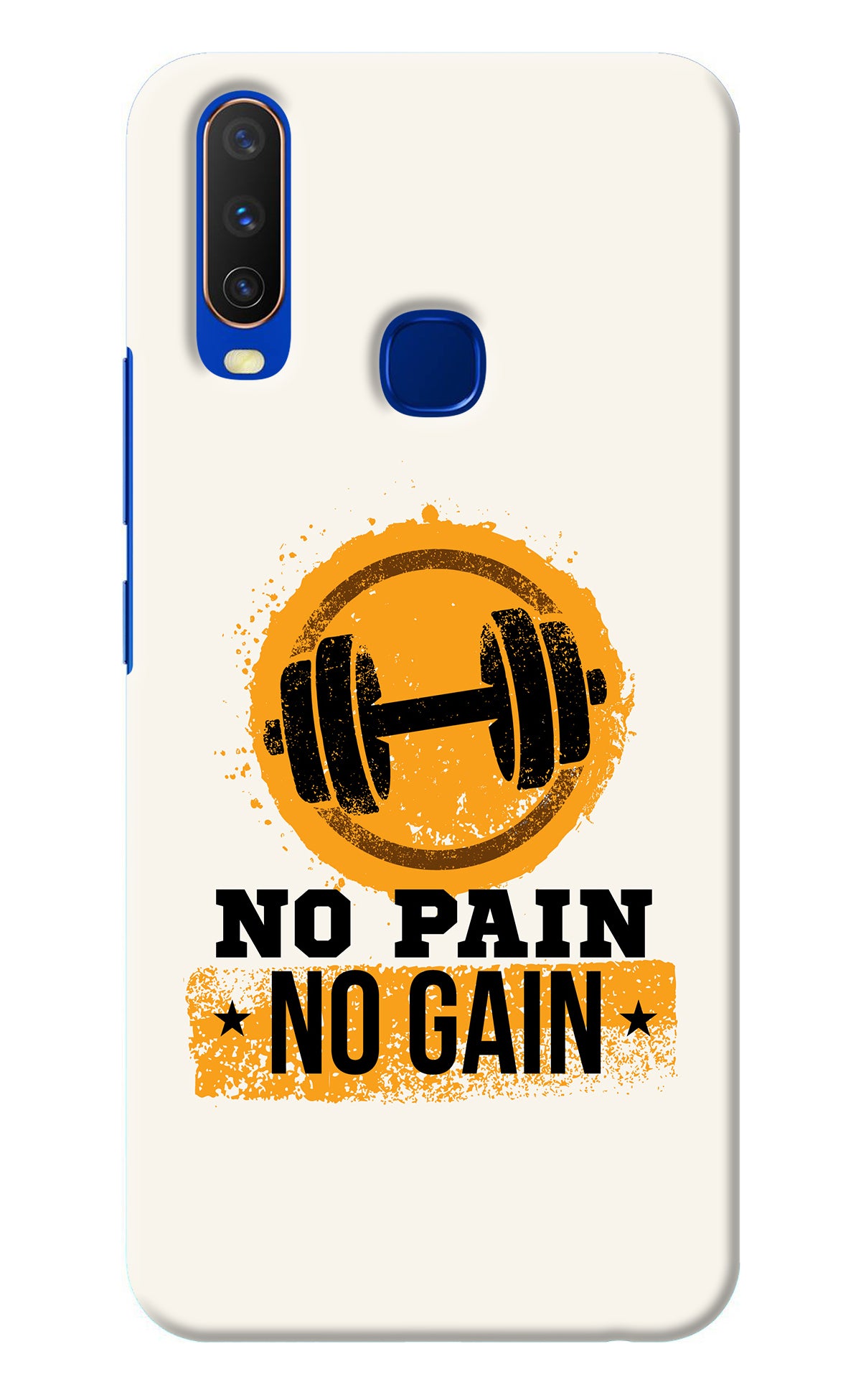 No Pain No Gain Vivo Y15/Y17 Back Cover