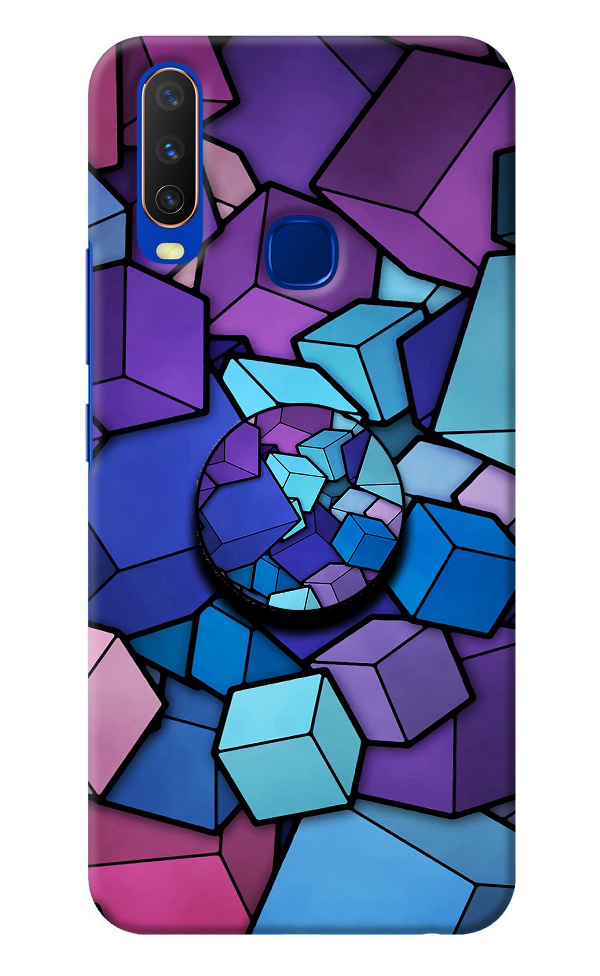 Cubic Abstract Vivo Y15/Y17 Pop Case