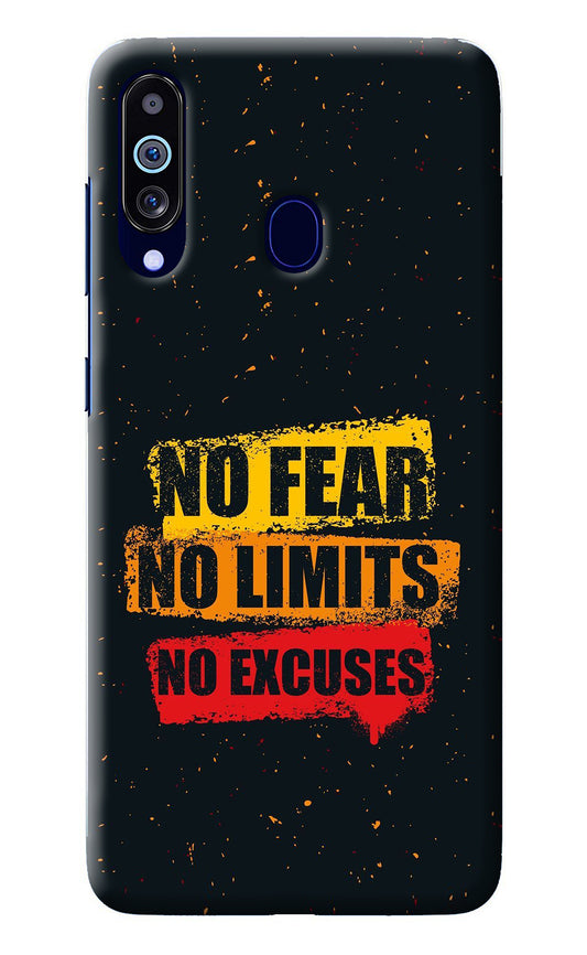 No Fear No Limits No Excuse Samsung M40/A60 Back Cover