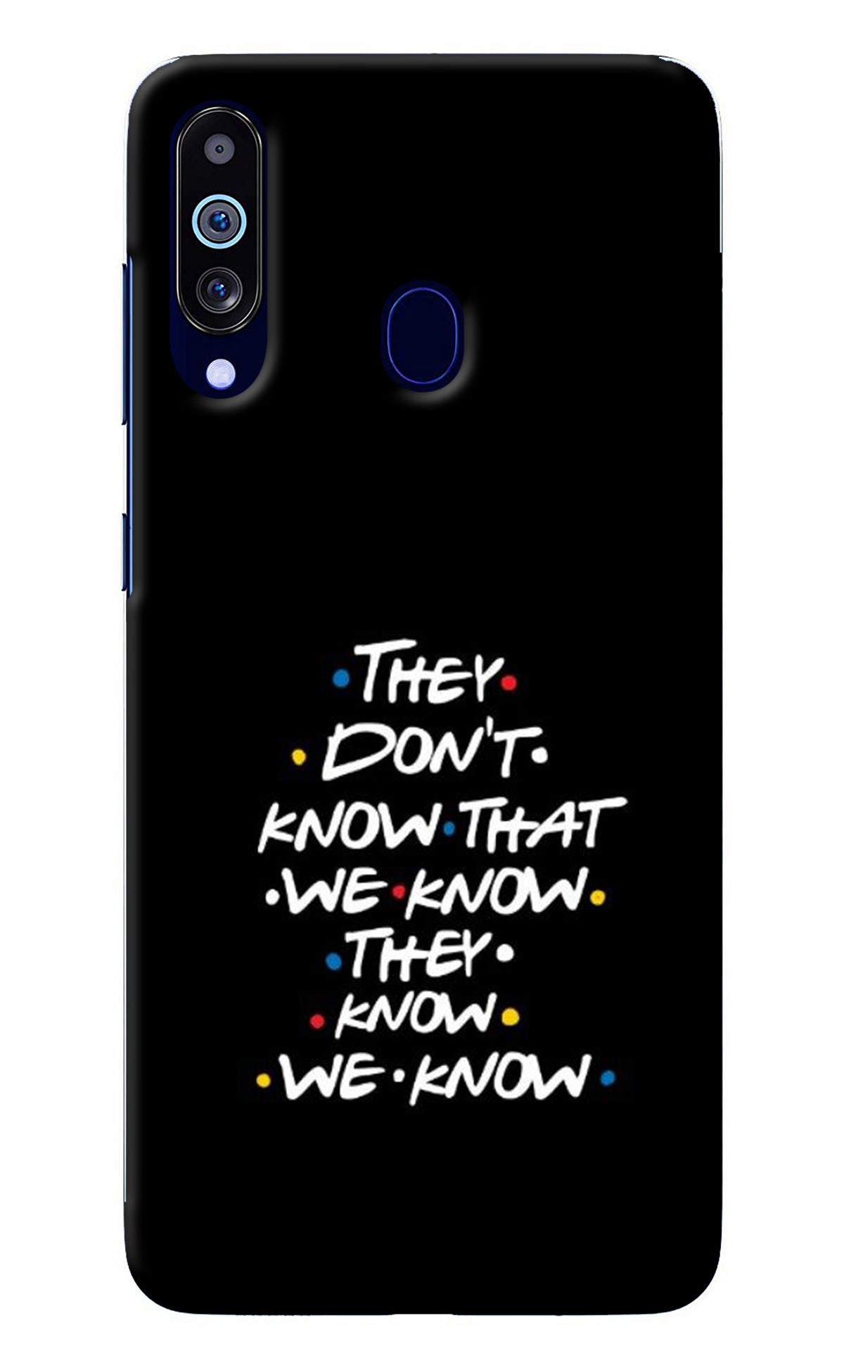 FRIENDS Dialogue Samsung M40/A60 Back Cover