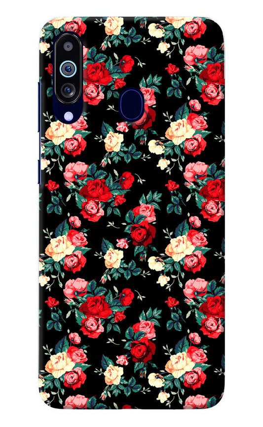 Rose Pattern Samsung M40/A60 Back Cover