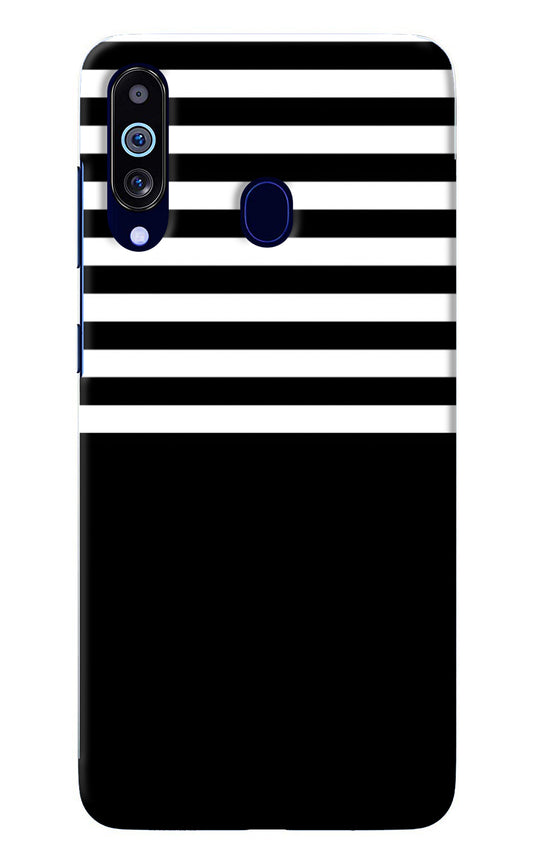 Black and White Print Samsung M40/A60 Back Cover