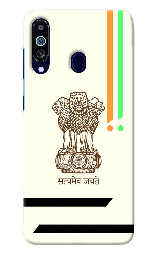 Satyamev Jayate Brown Logo Samsung M40/A60 Back Cover