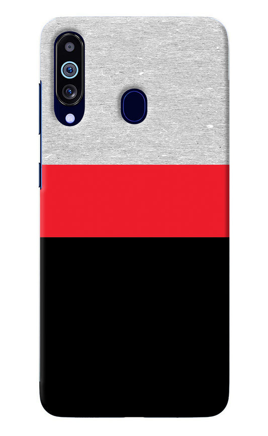 Tri Color Pattern Samsung M40/A60 Back Cover