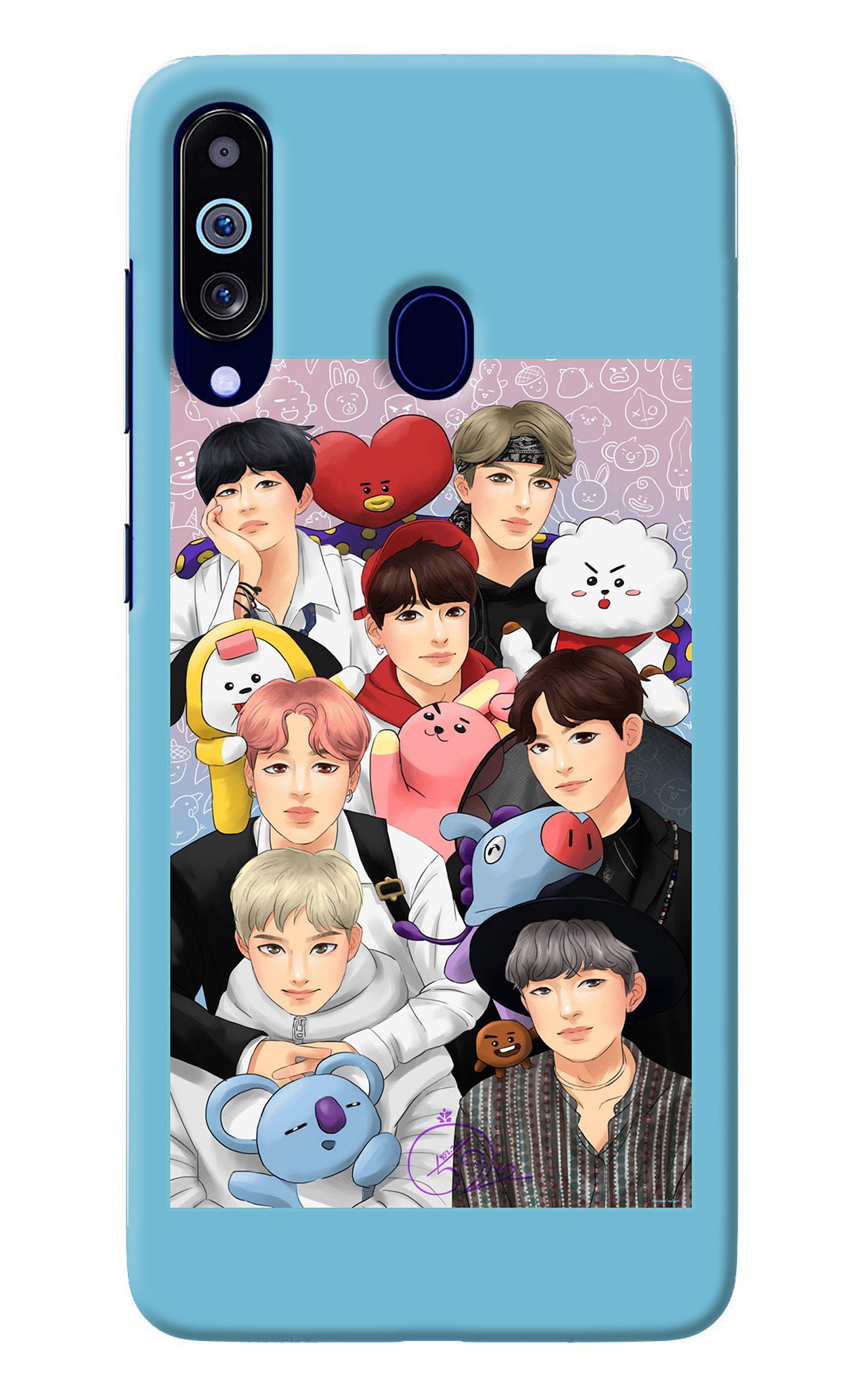 BTS with animals Samsung M40/A60 Back Cover