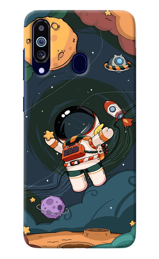 Cartoon Astronaut Samsung M40/A60 Back Cover