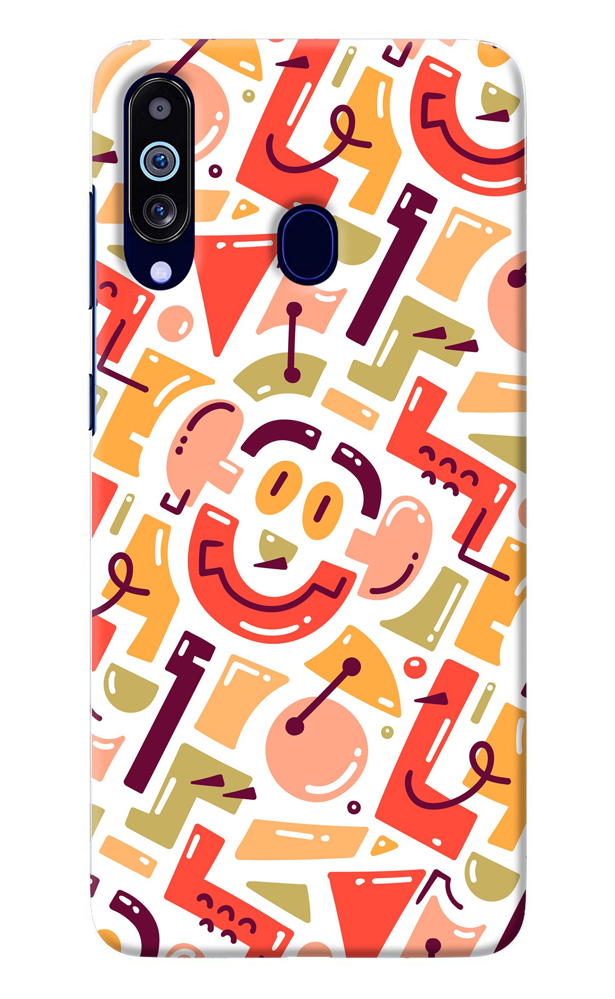 Doodle Pattern Samsung M40/A60 Back Cover